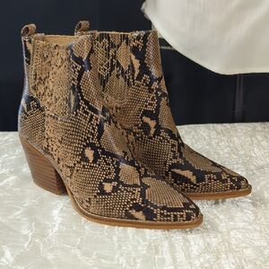 Snakeskin Ankle Boots